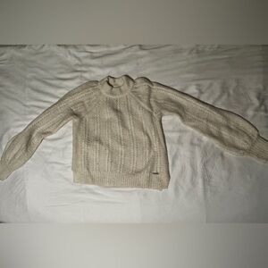 Abercrombie & Fitch Cream Turtleneck Sweater